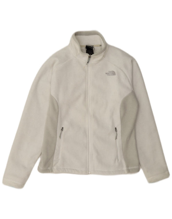 The North Face Womens Fleece Jacket UK 10 Small White Colourblock Polyester