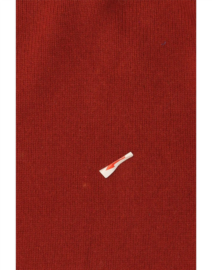 Massimo Dutti Uomo Maglione con scollo a V Maglione grande color block in lana marrone