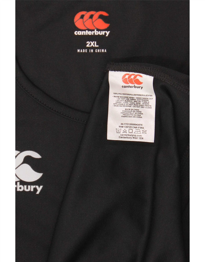 Canottiera da uomo Canterbury 2XL poliestere nero