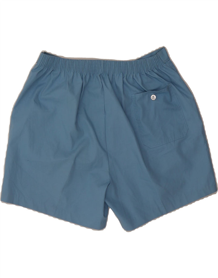 VINTAGE Mens Chino Shorts W32 Medium  Blue Polyester Vintage Vintage and Second-Hand Vintage from Messina Hembry 