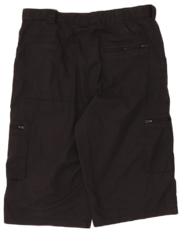 Pantaloncini cargo da uomo Mountain Warehouse W34 Large in poliestere nero