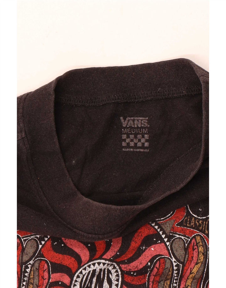 T-shirt grafica da donna Vans UK 14 media nera