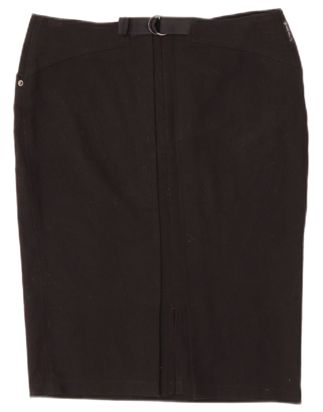 Gonna a tubino da donna Armani UK 12 media W30 poliestere nero