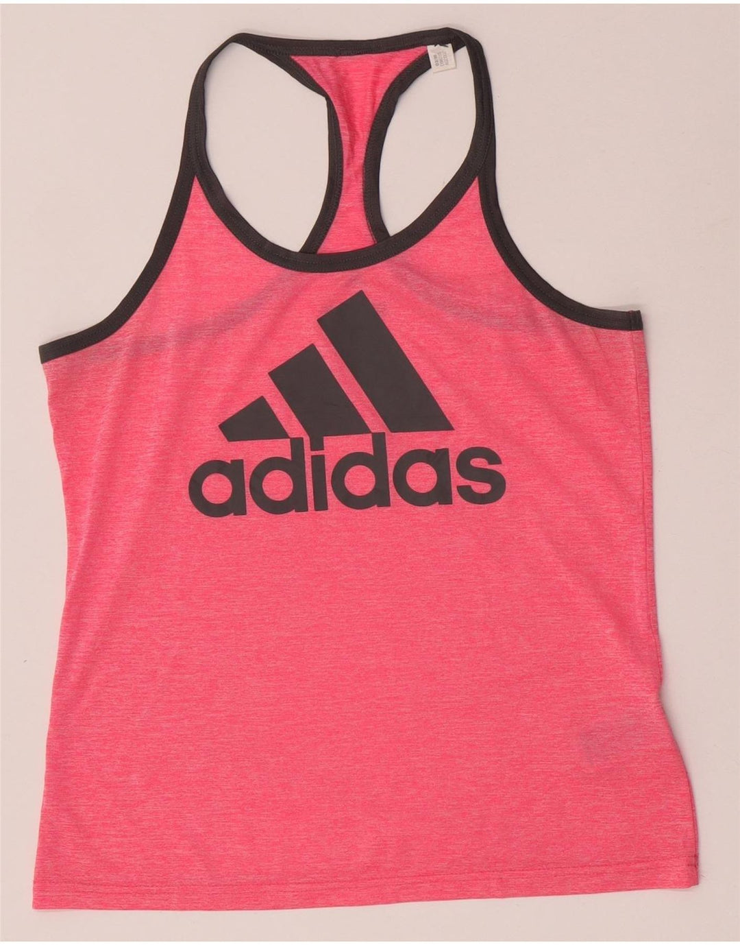 Canottiera grafica Adidas Climacool da donna UK 12/14 Poliestere rosa medio