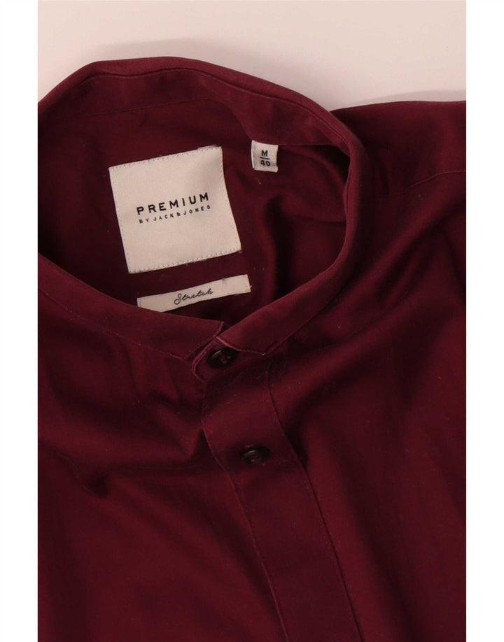 Camicia da uomo Jack & Jones taglia 40 cotone bordeaux medio