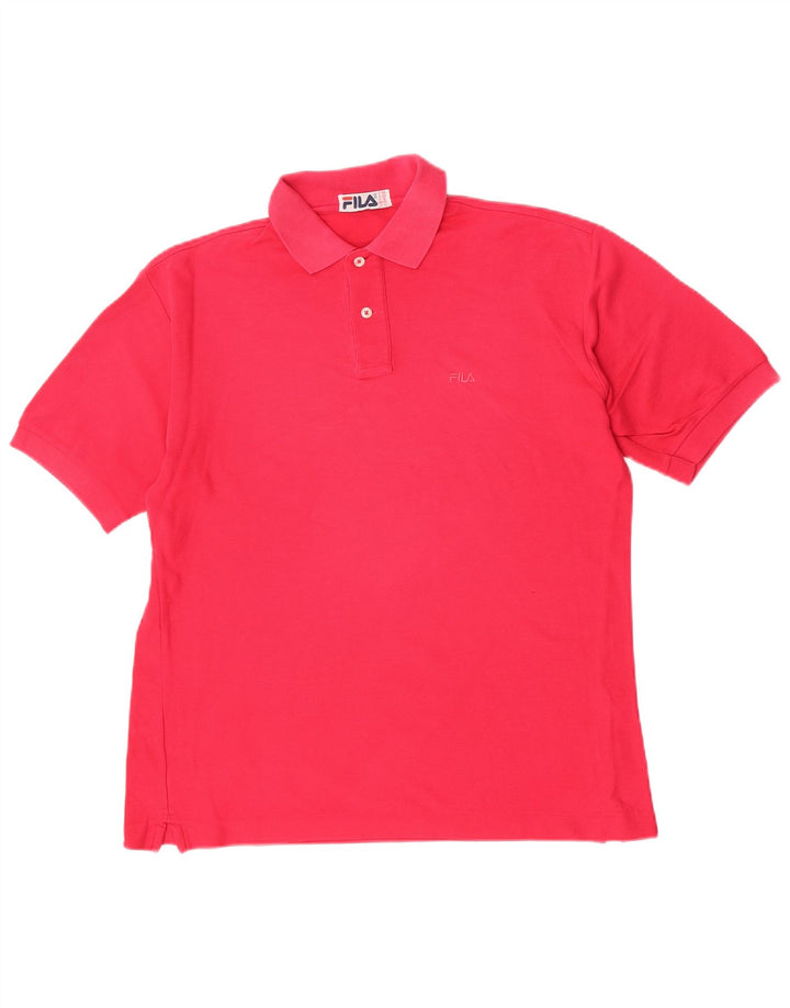 Polo Uomo Fila IT 48 Cotone Rosa Medio