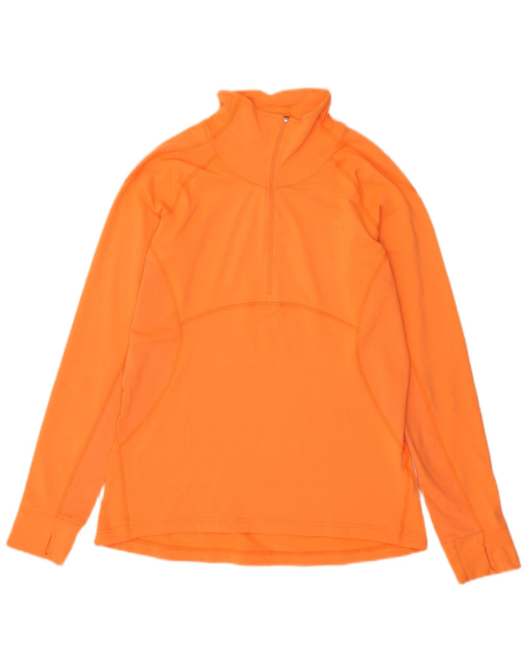 Top della tuta pullover Climalite da donna ADIDAS UK 16/18 Large Arancione