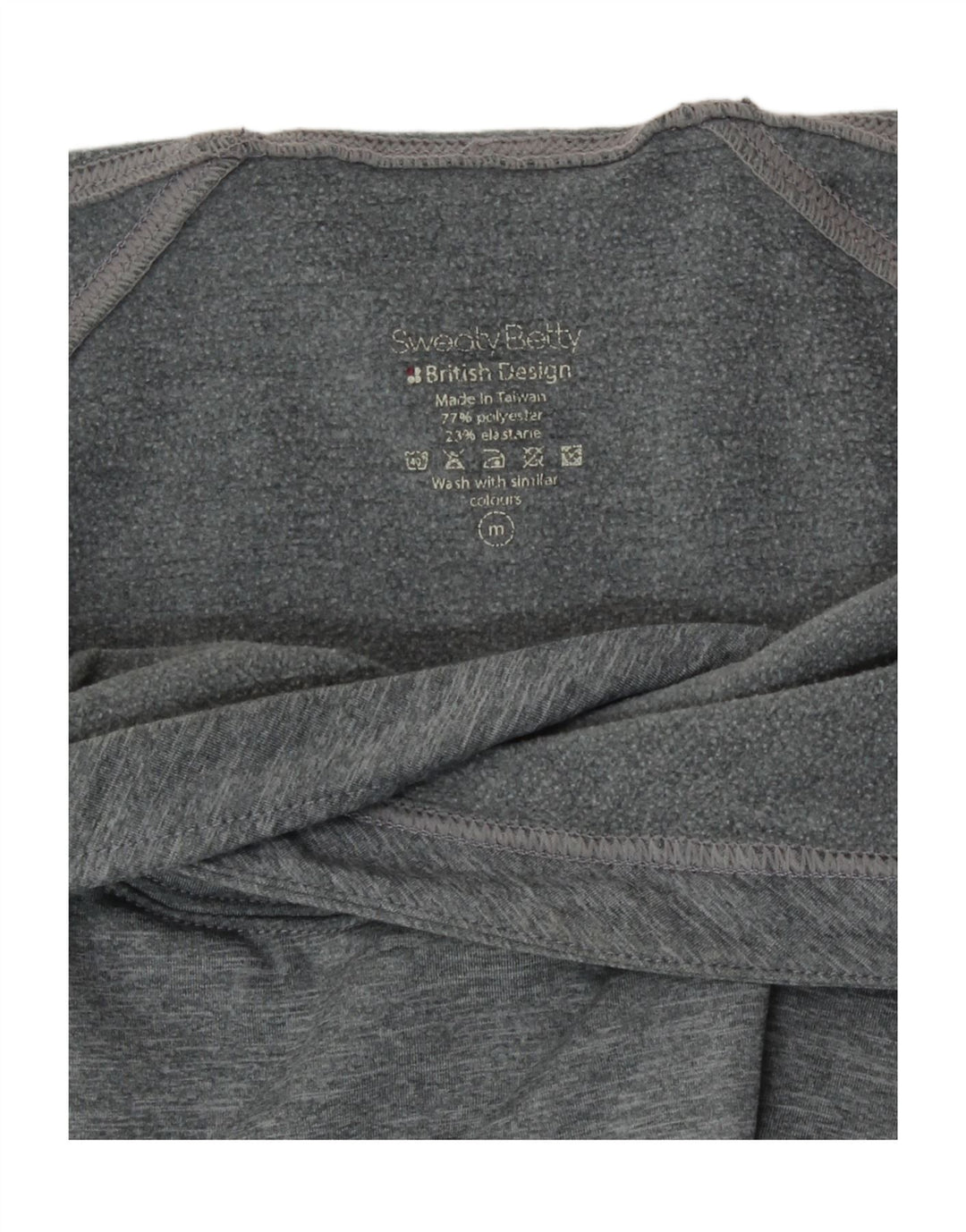 Maglione con cappuccio da donna Sweaty Betty UK 14 Poliestere screziato grigio medio