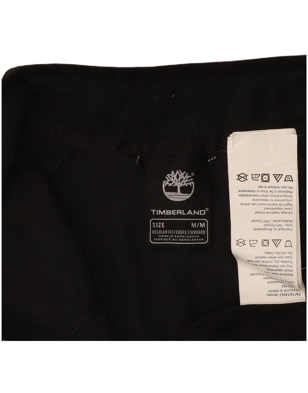 Giacca in pile da donna vestibilità regolare TIMBERLAND UK 14 poliestere nero medio