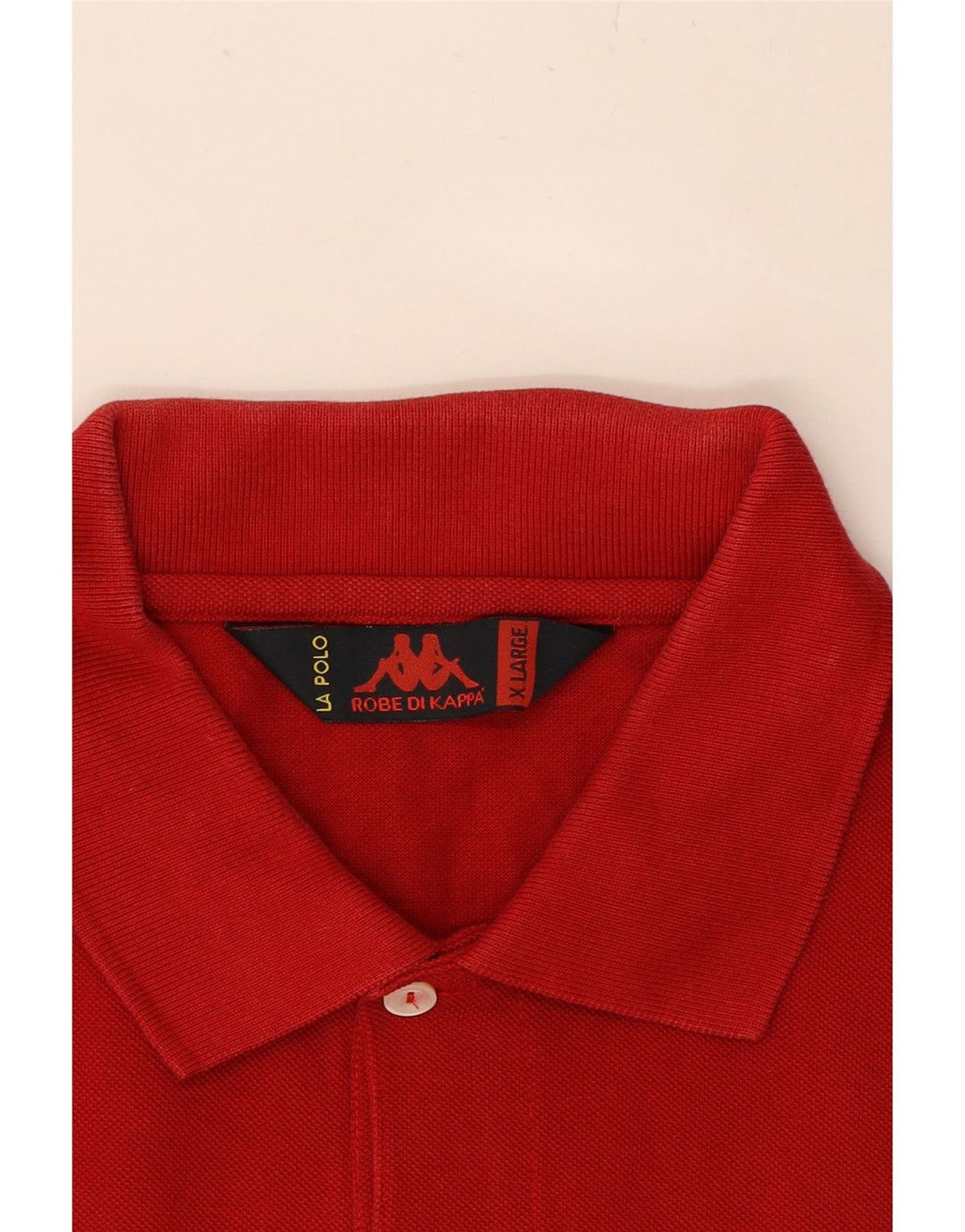 KAPPA Mens Polo Shirt XL Red Cotton Vintage Kappa and Second-Hand Kappa from Messina Hembry 