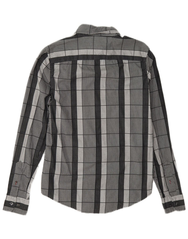 Tommy Hilfiger Mens New York Fit Shirt XS Grey Check Cotton