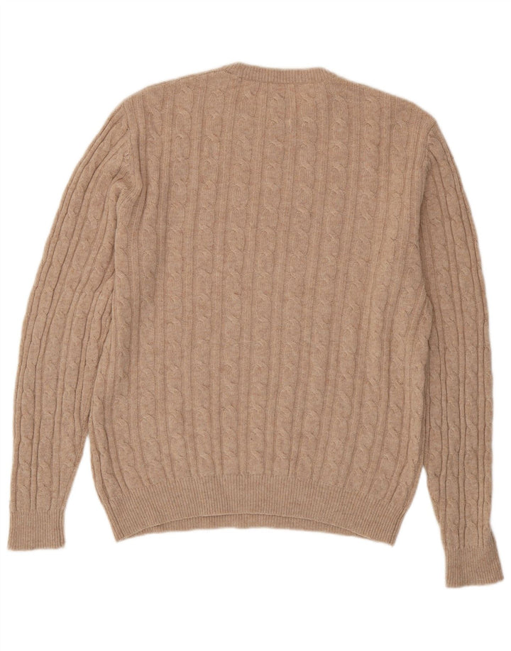 JACK WILLS Maglione da uomo The Marlow girocollo maglione grande beige