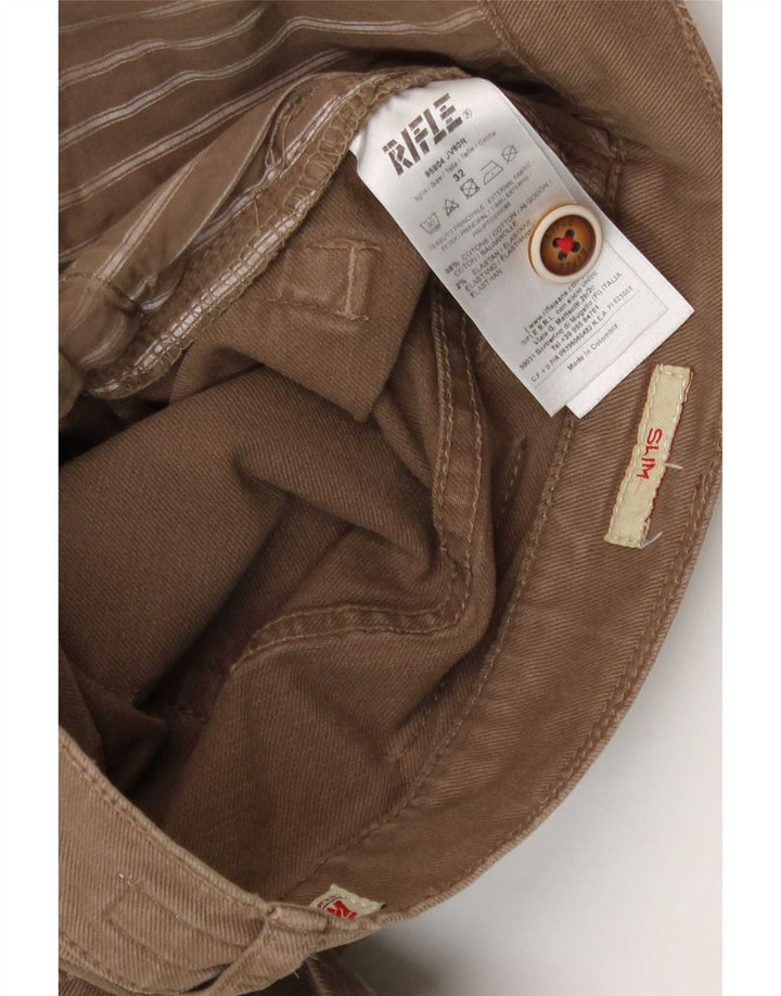 Jeans slim da donna Rifle W32 L34 cotone beige