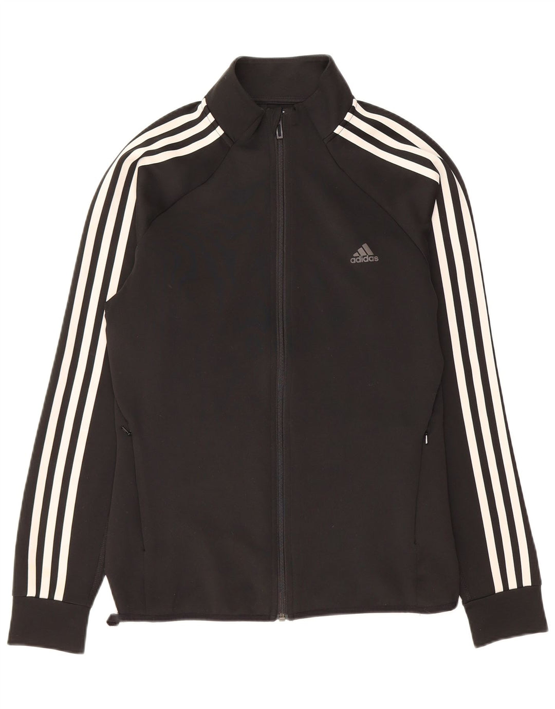Giacca da tuta ADIDAS Climalite da donna UK 12/14 media nera