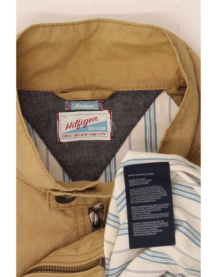 Giubbotto bomber da uomo Tommy Hilfiger UK 38 Cotone beige medio