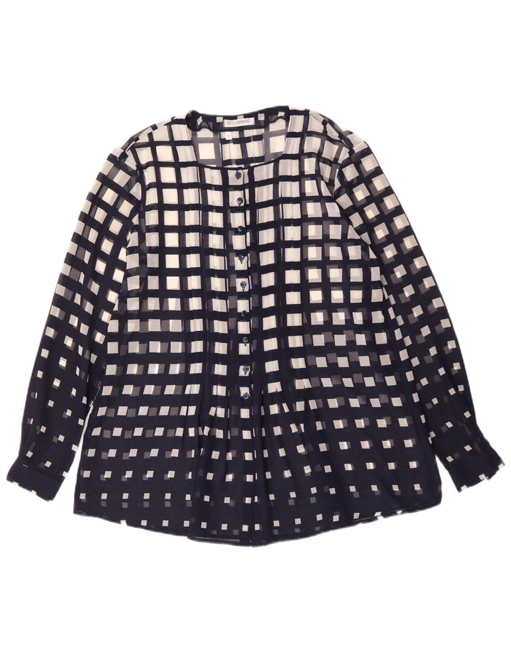 Camicetta trasparente da donna Naracamicee US 1 XS nera geometrica