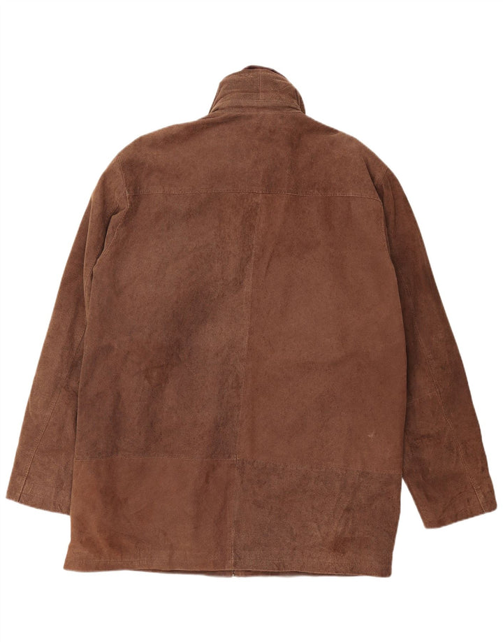 Giacca in pelle scamosciata da uomo Torelli UK 42 XL in pelle marrone