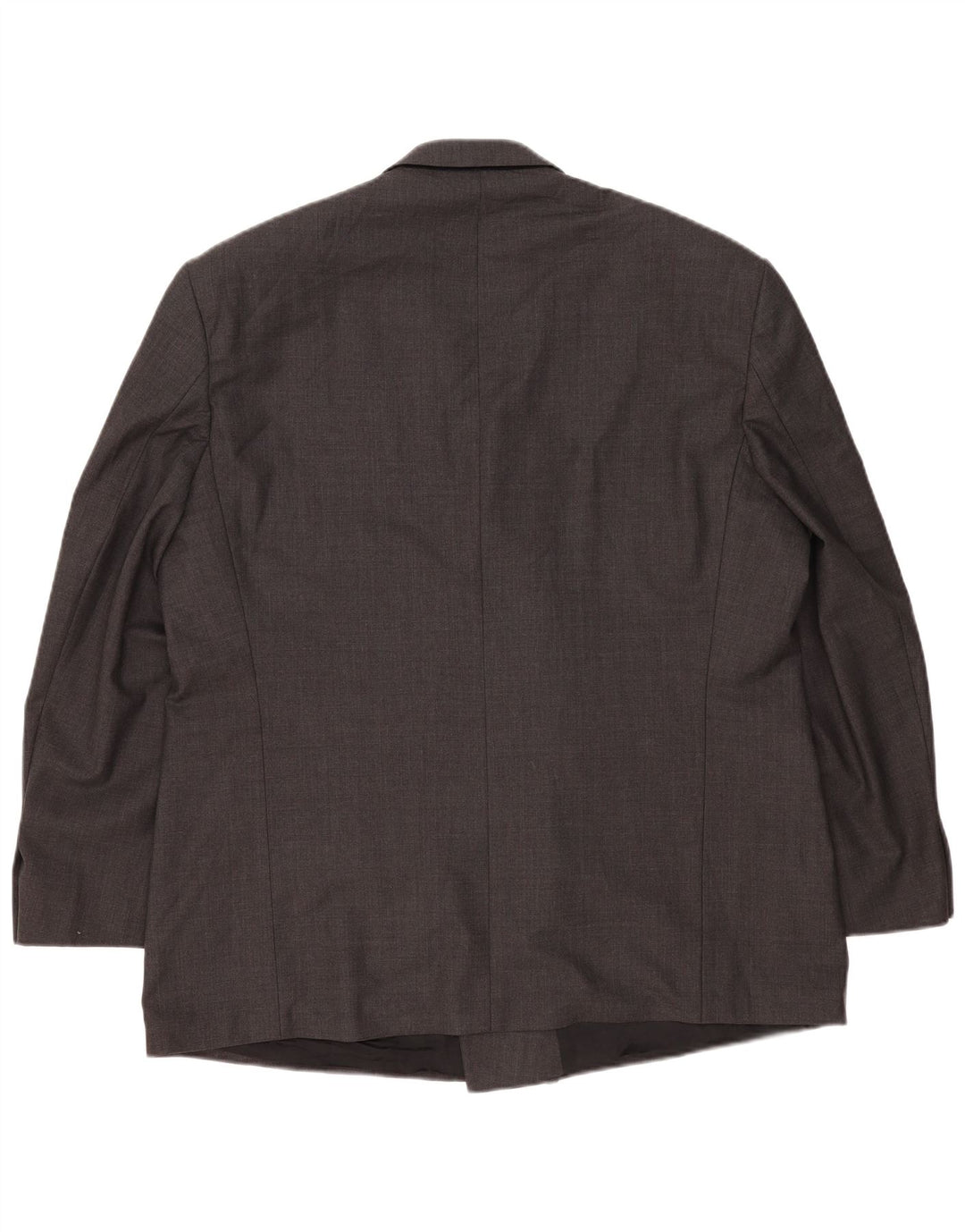 Giacca blazer doppiopetto da uomo Marks & Spencer UK 46 XL grigio lana vergine