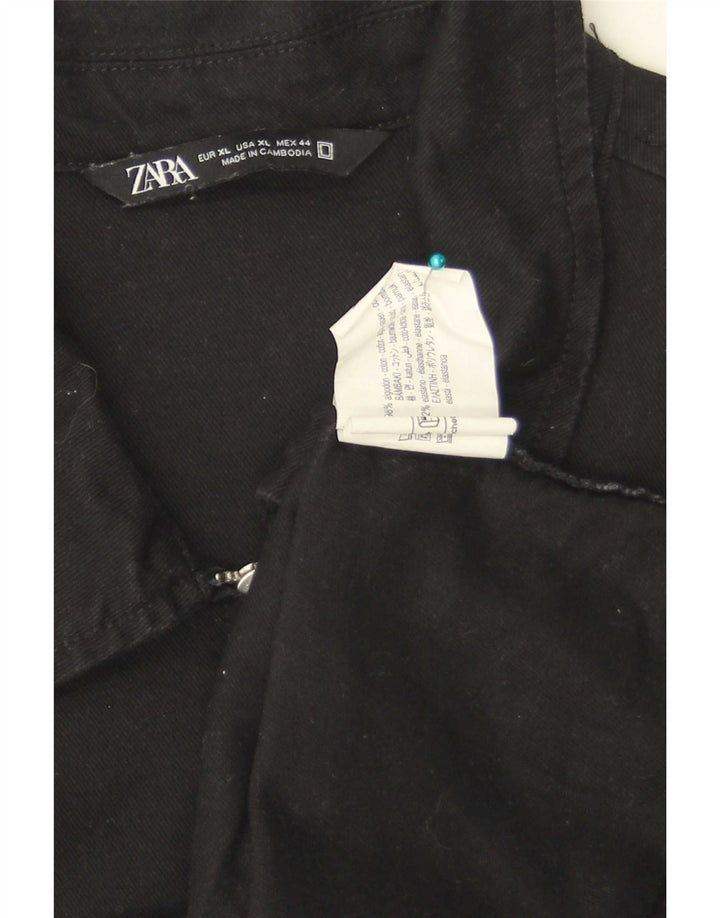 Giubbotto bomber da uomo Zara UK 42 XL cotone nero