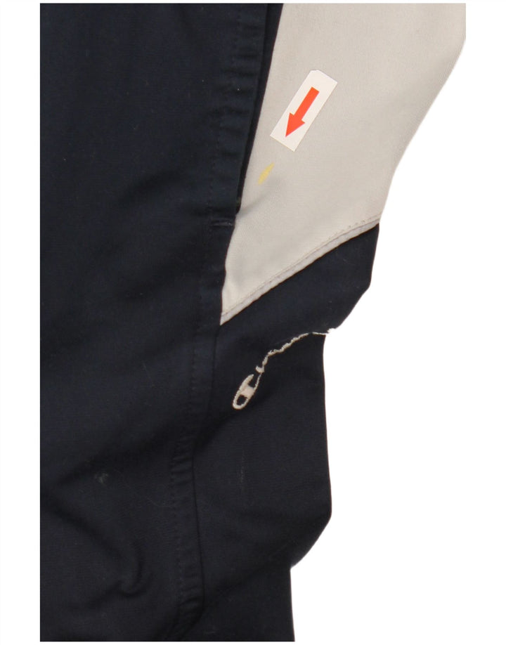 Pantaloni da tuta da uomo Champion Small in poliestere color block blu navy