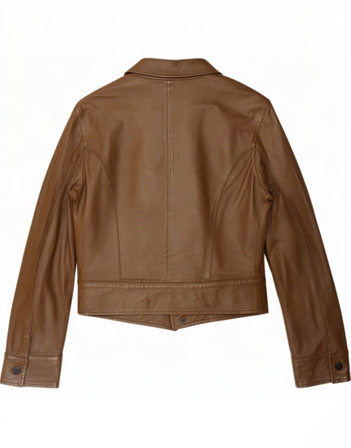 Giacca in pelle da donna MONTANA IT 44 Marrone medio