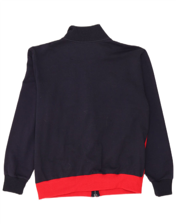 Giacca da ginnastica grafica da uomo Umbro in cotone color block medio blu navy