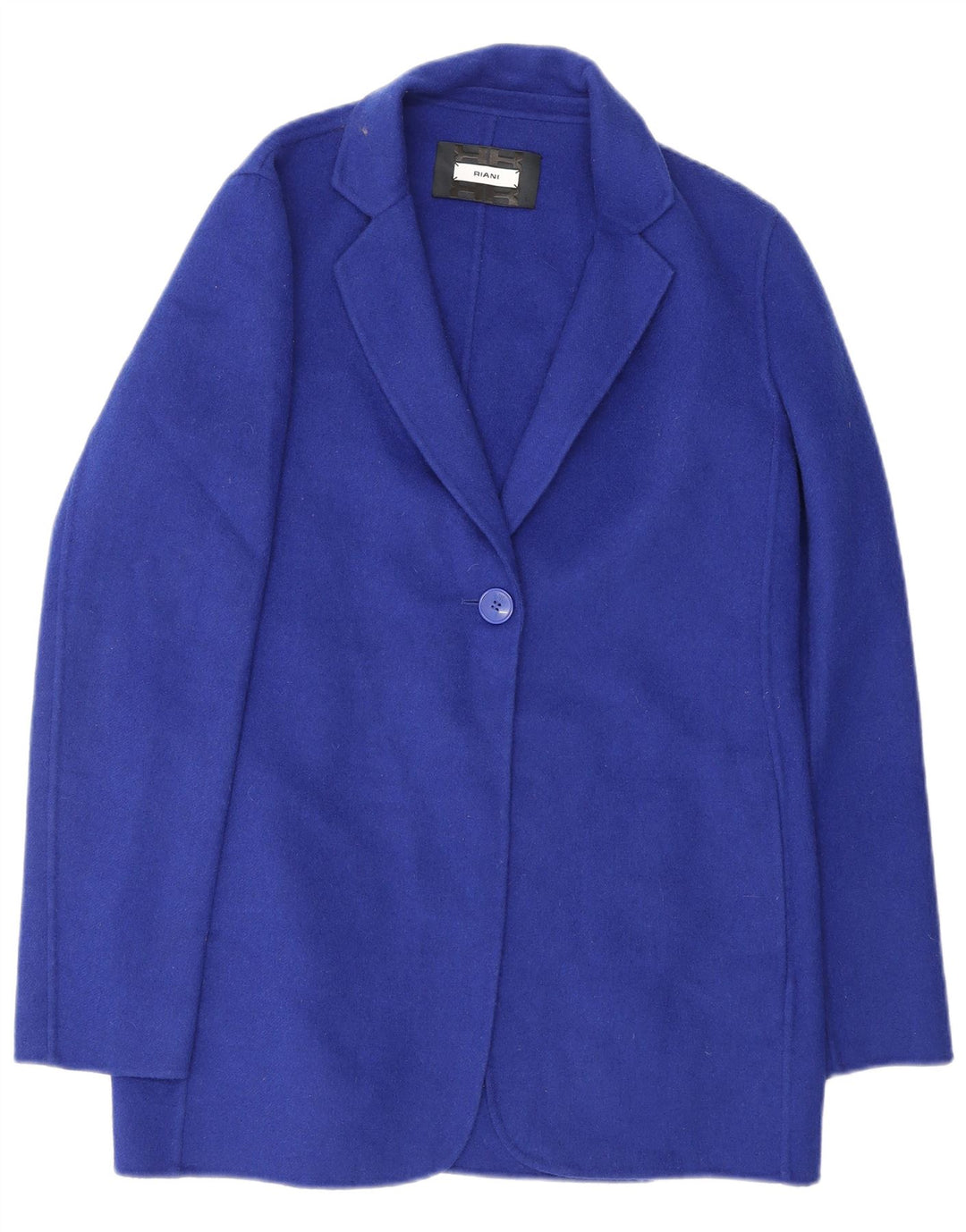 Giacca blazer da donna a 1 bottone Riani UK 10 piccola lana blu