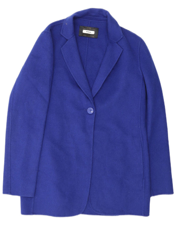 Giacca blazer da donna a 1 bottone Riani UK 10 piccola lana blu