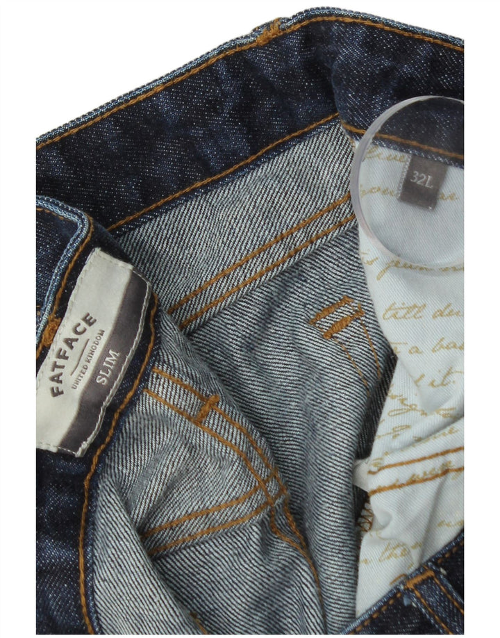 Jeans slim da uomo Fat Face W32 L34 cotone blu navy