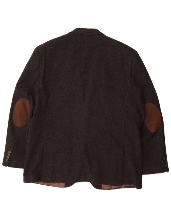 Giacca blazer a 2 bottoni Canda da uomo C&A EU 58 4XL lana grigia