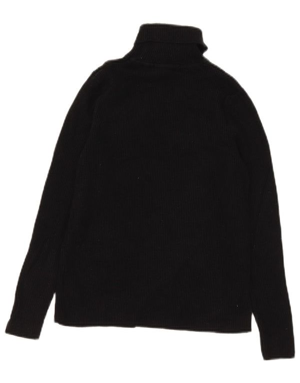 Maglione corto da donna Marks & Spencer con collo alto UK 12 medio Nero