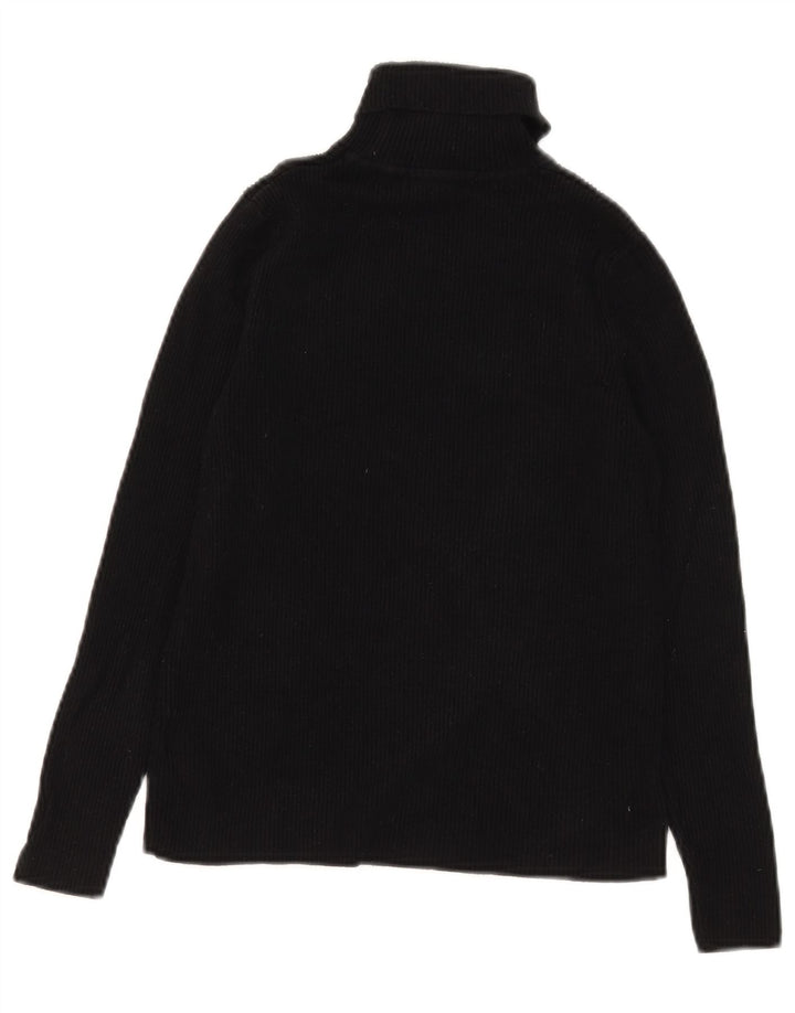 Maglione corto da donna Marks & Spencer con collo alto UK 12 medio Nero