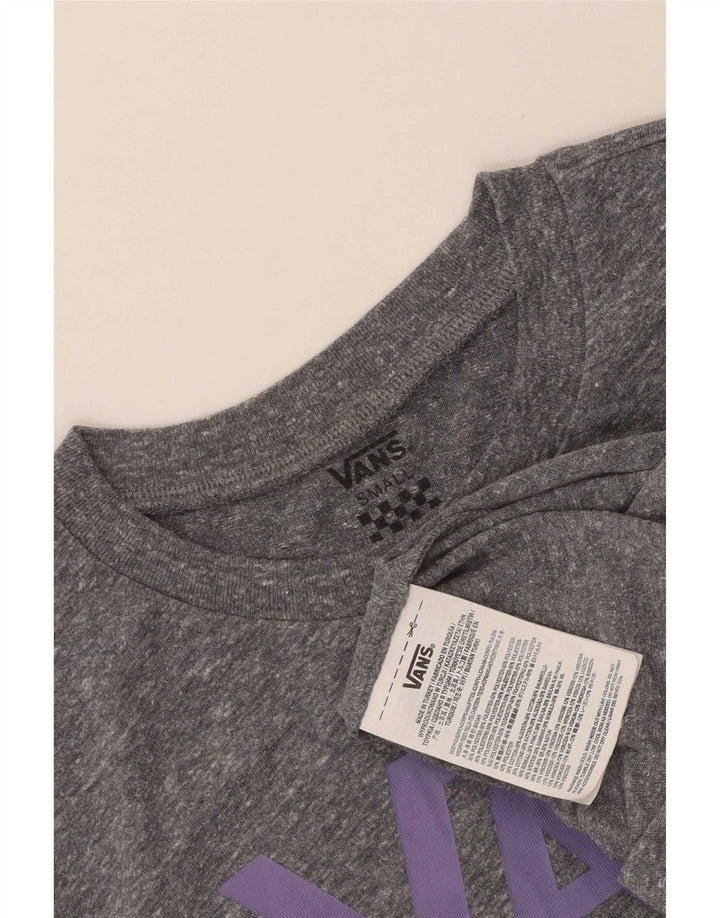 T-shirt grafica da donna Vans Top UK 10 Small Grigio Poliestere