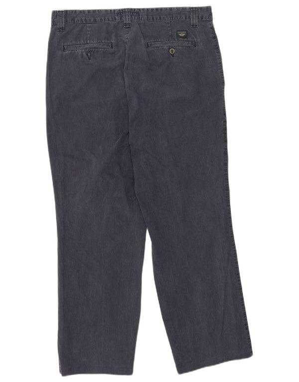 Pantaloni chino dritti da uomo Dockers W34 L27 cotone blu navy