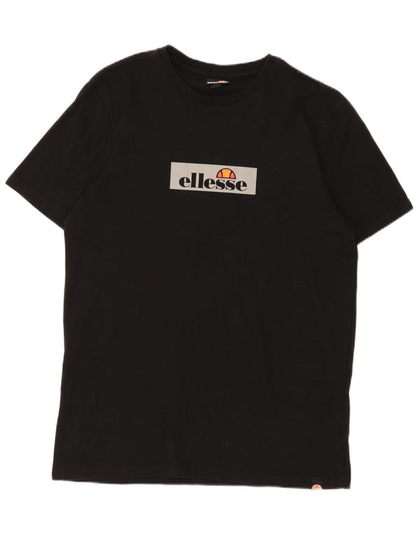 T-shirt grafica da uomo Ellesse Top nera media