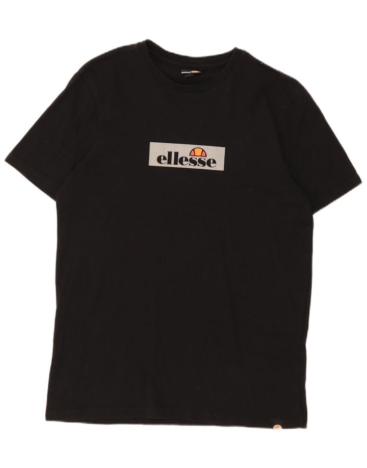 T-shirt grafica da uomo Ellesse Top nera media