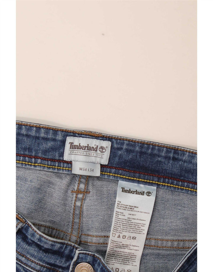 Jeans slim da uomo Timberland W34 L34 cotone blu