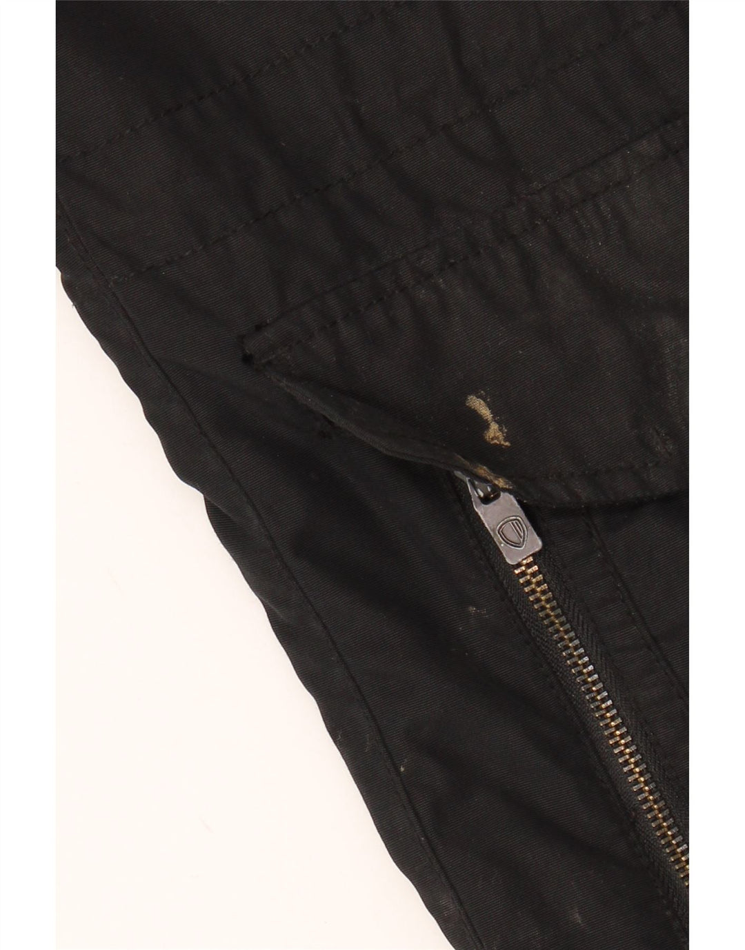 BEN SHERMAN Mens Hooded Utility Jacket UK 38 Medium Black Nylon Vintage Ben Sherman and Second-Hand Ben Sherman from Messina Hembry 