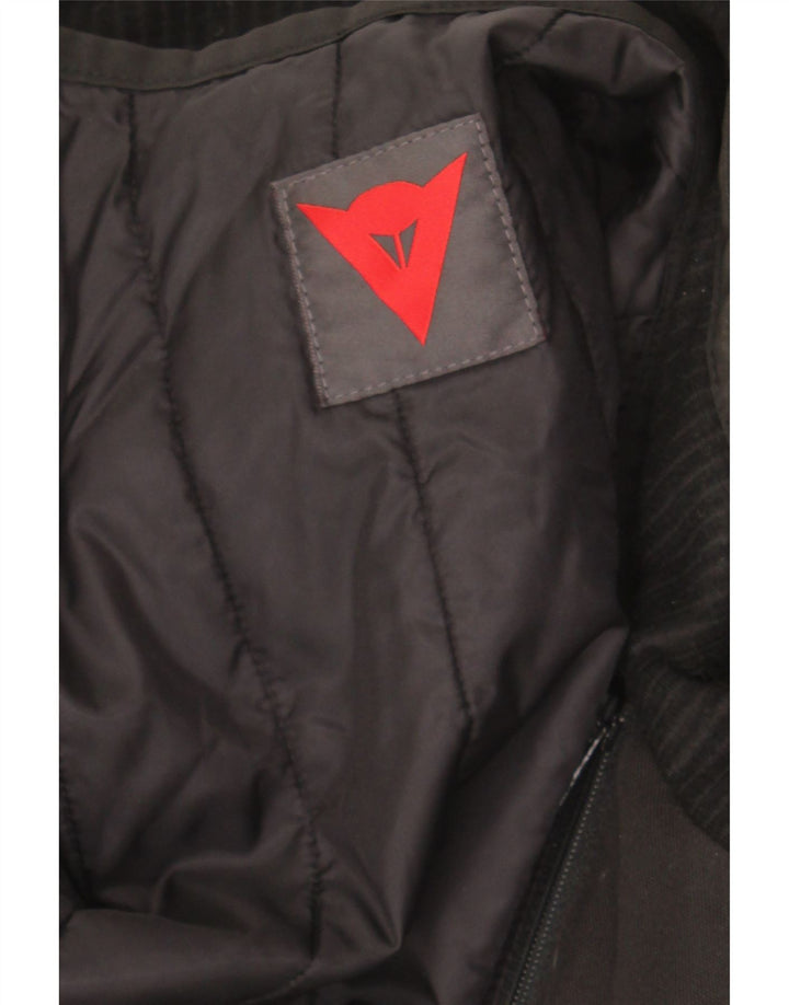 DAINESE Mens Motorcycle Racer Jacket Size 54 Large Black Colourblock Vintage Dainese and Second-Hand Dainese from Messina Hembry 