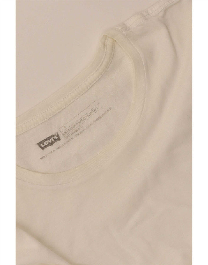 Levi's T-shirt slim fit da uomo grande bianca