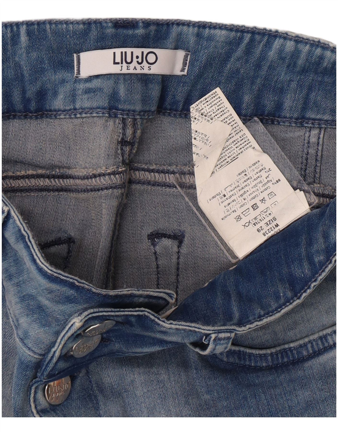 Jeans Slim Donna Liu Jo W29 L29 Blu Cotone Classico