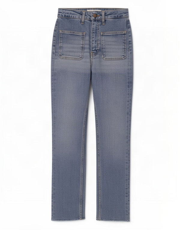 Jeans dritti da donna Zara EU 34 2XS W24 L26 Cotone blu