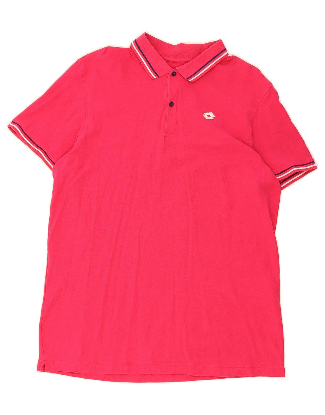 LOTTO Mens Polo Shirt 2XL Pink Vintage Lotto and Second-Hand Lotto from Messina Hembry 
