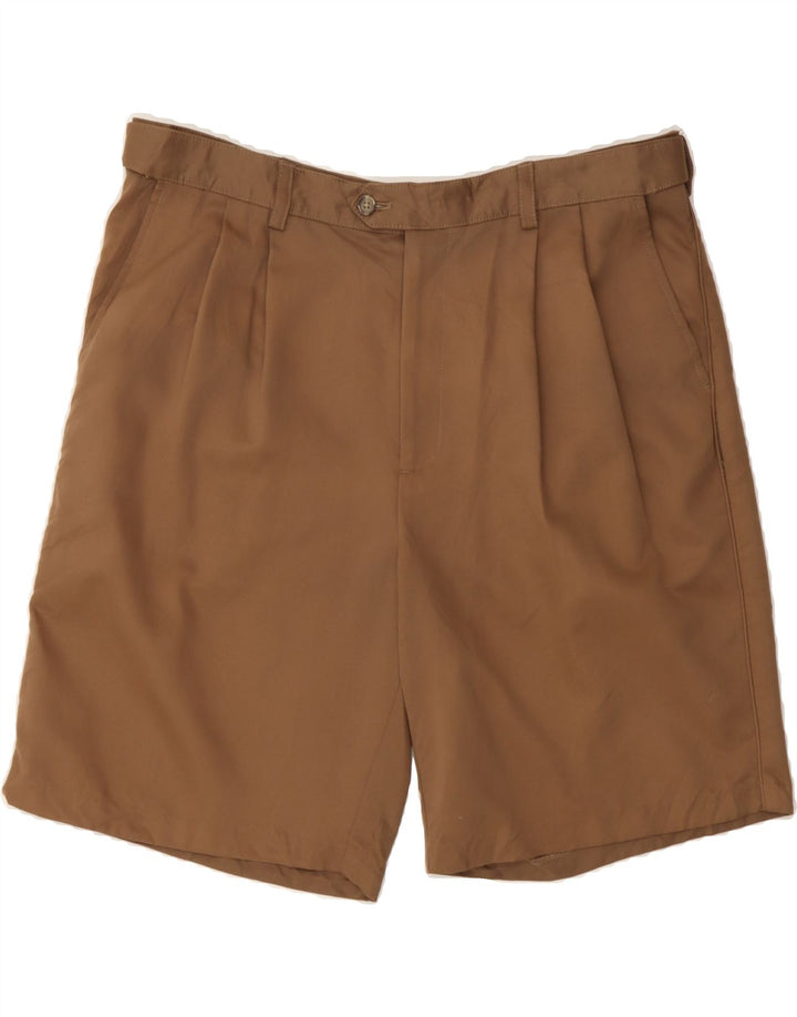 IZOD Mens Pegged Chino Shorts W36 Large  Brown Polyester Vintage Izod and Second-Hand Izod from Messina Hembry 