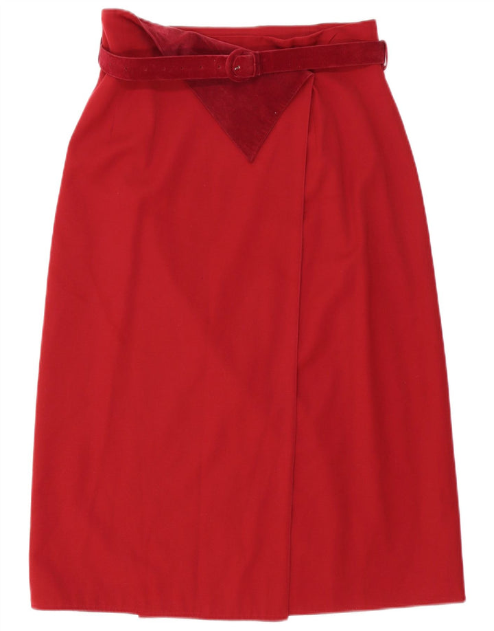 Gonna a portafoglio da donna Genny IT 46 Large W32 Lana rossa