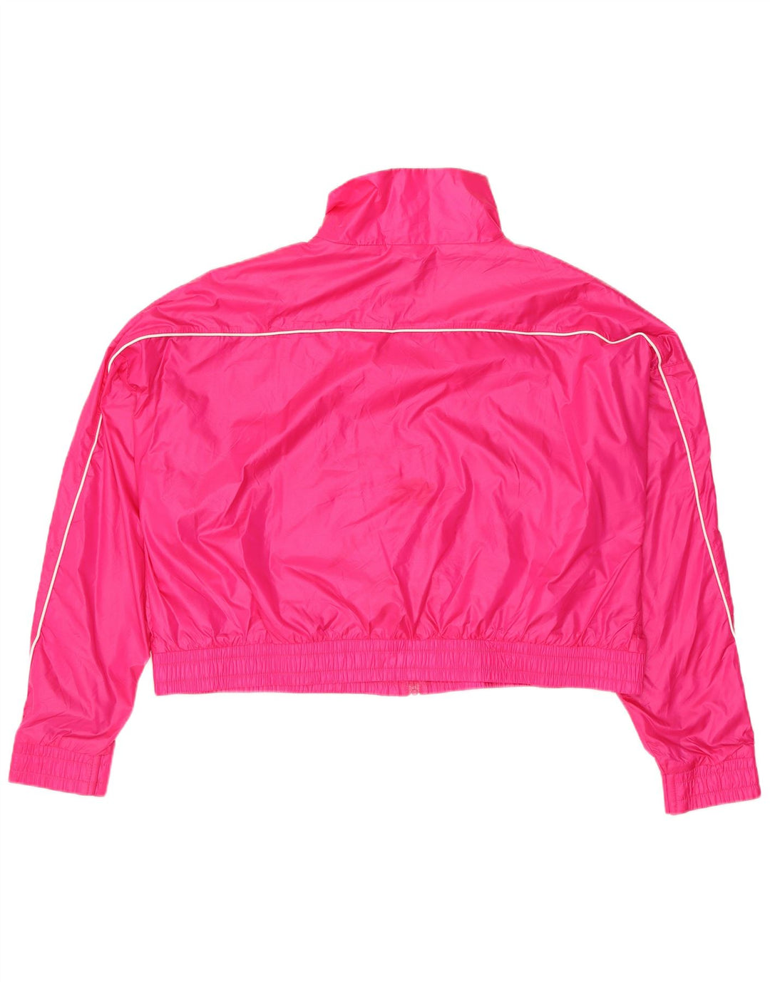 PUMA Giacca da ginnastica oversize corta da donna UK 14 Nylon rosa medio