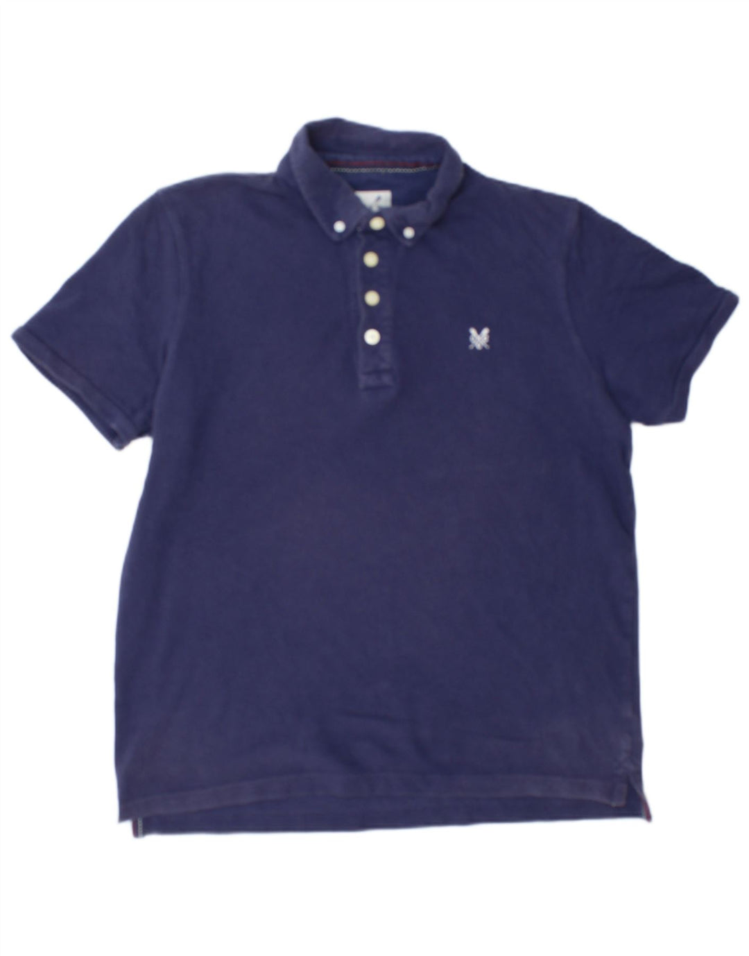 Crew Clothing Polo da uomo in cotone medio blu navy