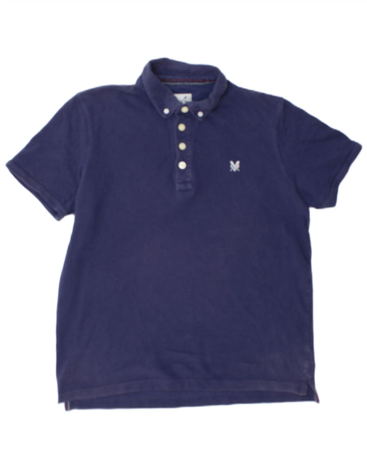 Crew Clothing Polo da uomo in cotone medio blu navy