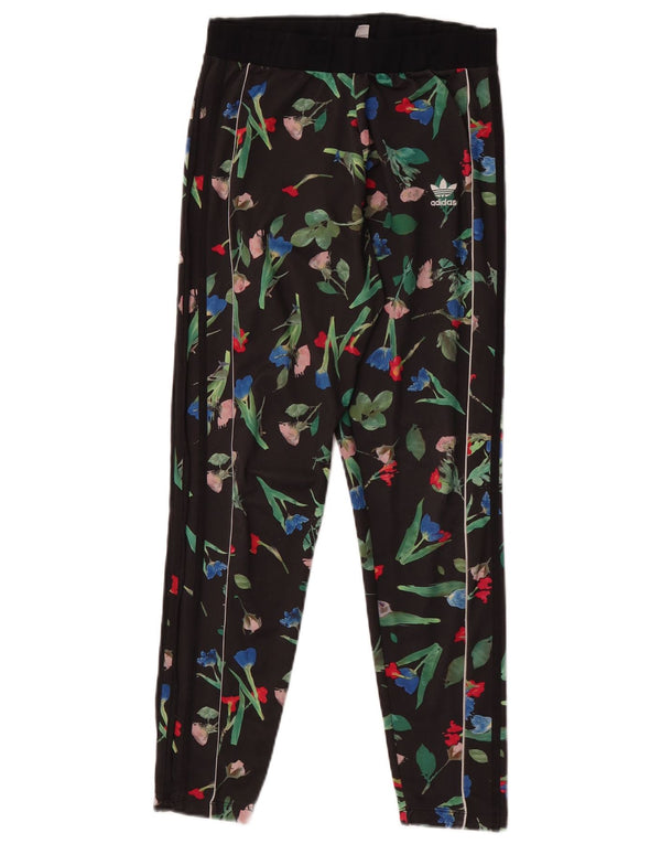 Leggings Adidas da donna UK 14 poliestere floreale nero medio