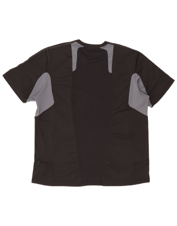 T-shirt Adidas Climacool da uomo Top 2XL Poliestere color block nero